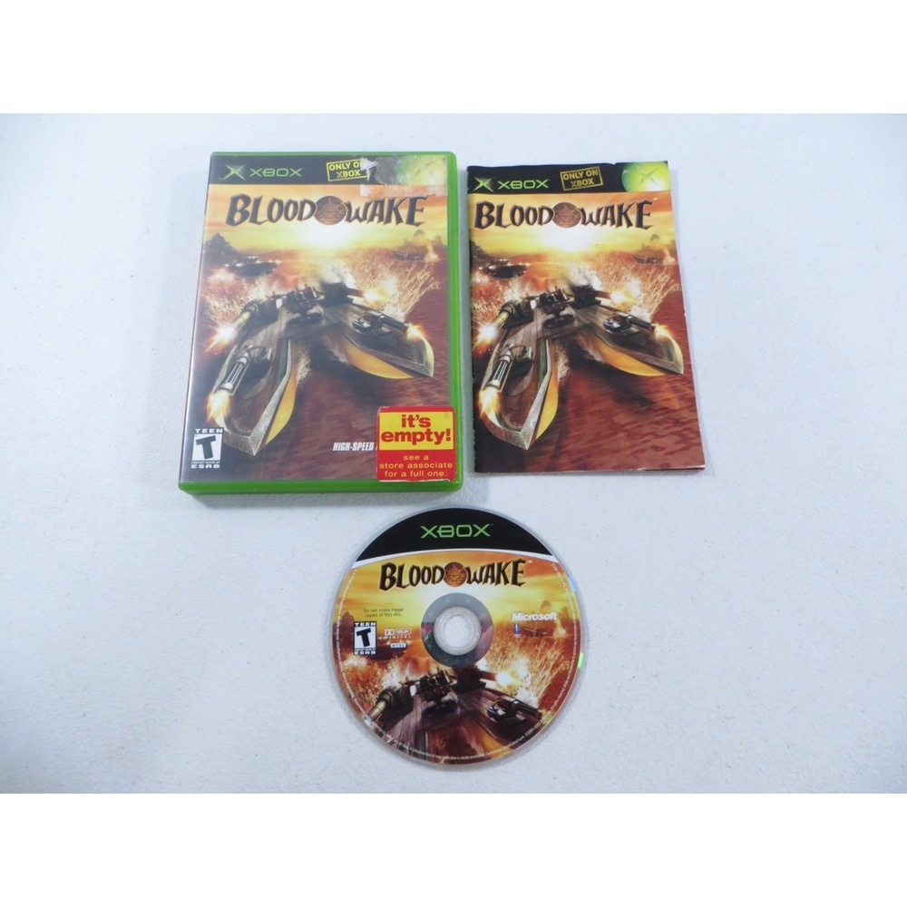 Blood Wake Microsoft‎ Xbox 2001 Complete CIB TESTED WORKING